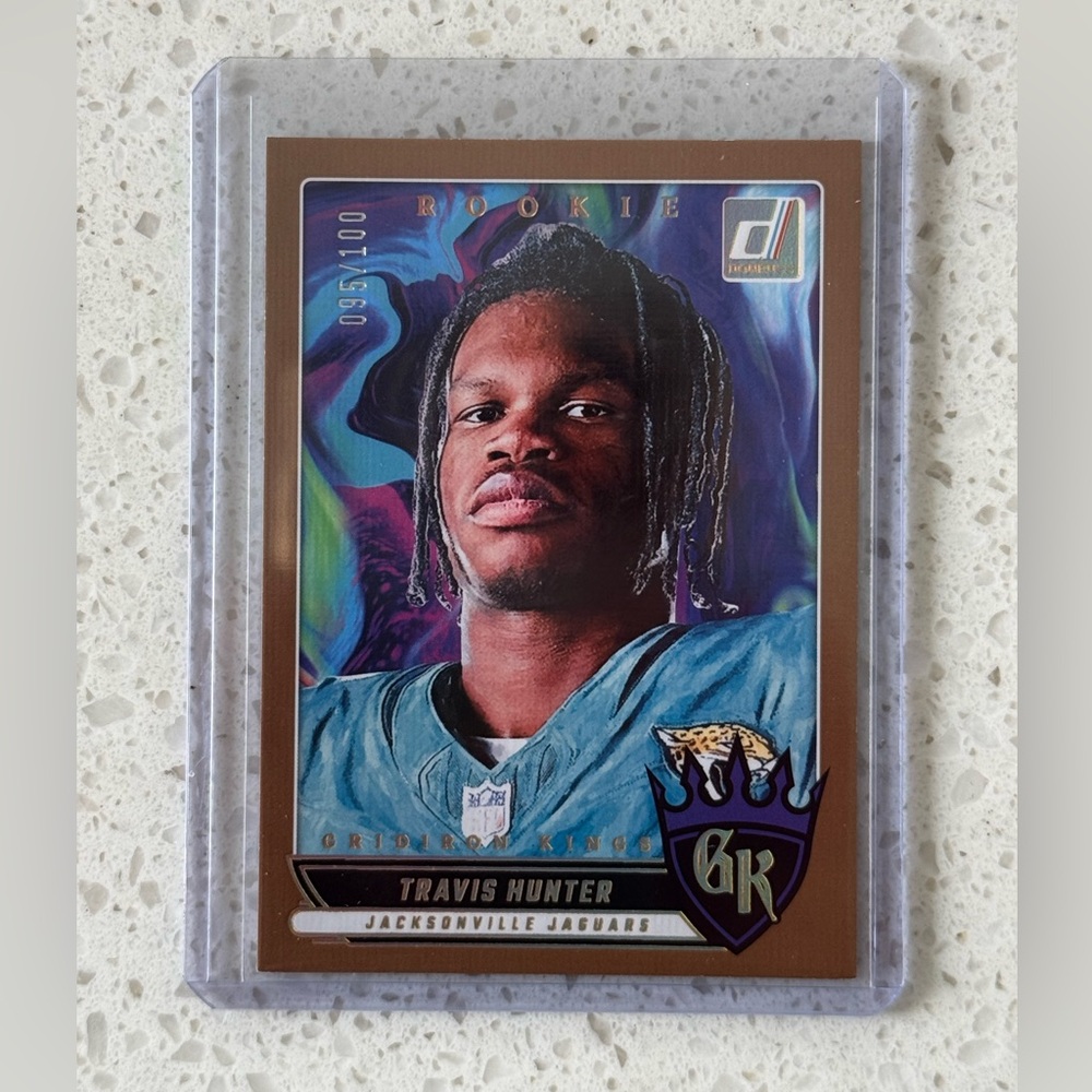 2025 Donruss Panini Gridiron Kings RC Travis Hunter - Gold Stock 95/100
